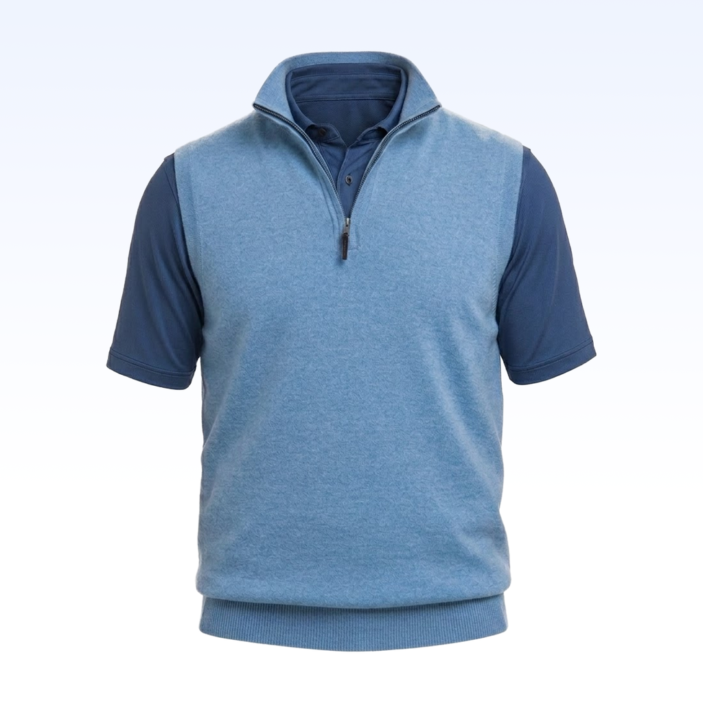FAIRWAY & GREENE BARUFFA MERINO 1/4 ZIP WINDVEST